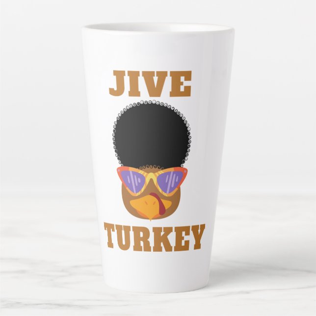 Funny Jive Turkey Latte Mug (Front)