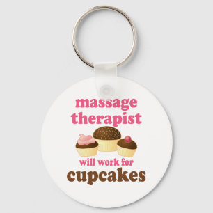 Funny Job Chocolate Massage Therapist Key Ring