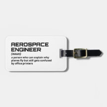 Funny Job Tag – Aerospace Engineer