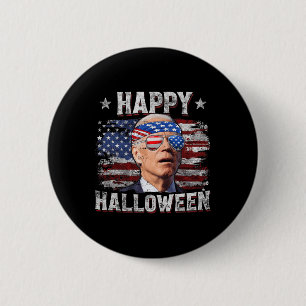 Funny Joe Biden 4th Of July Happy Halloween Americ 6 Cm Round Badge