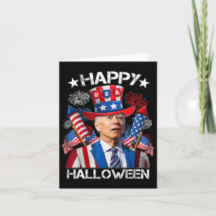 Funny Joe Biden 4th Of July Shirt Happy Halloween  Card