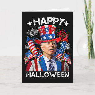 Funny Joe Biden 4th Of July Shirt Happy Halloween  Card