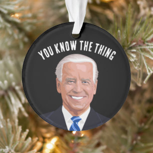 FUNNY JOE BIDEN CHRISTMAS ORNAMENTS
