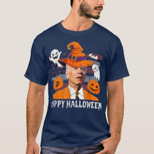 Funny Joe Biden Confused Happy Halloween For Hallo T-Shirt