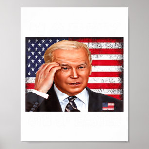 Funny Joe Biden Happy 4th Of Easter Confused 4th O Poster