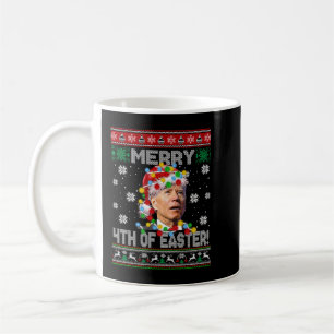 Funny Joe Biden Happy Easter Ugly Christmas Sweate Coffee Mug