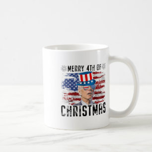 Funny Joe Biden Merry 4th Of Christmas 4th Of July Coffee Mug