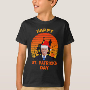 Funny Joe Biden St Patrick Christmas Joe Biden Hal T-Shirt