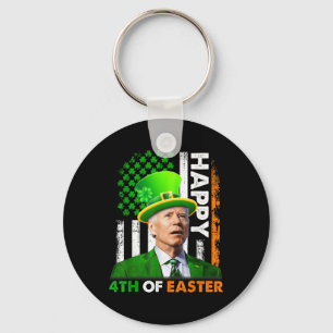 Funny Joe Biden St Patricks Day Happy 4th Of July Key Ring