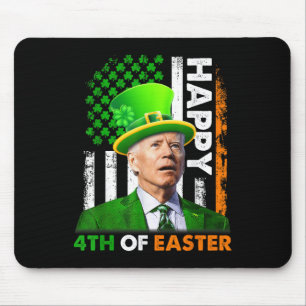 Funny Joe Biden St Patricks Day Happy 4th Of July  Mouse Mat