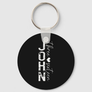 Funny John 3 16 For God So Loved The World  Key Ring