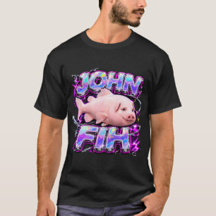 Funny John Pork Fih is Calling Brainrot Fih Meme Y T-Shirt