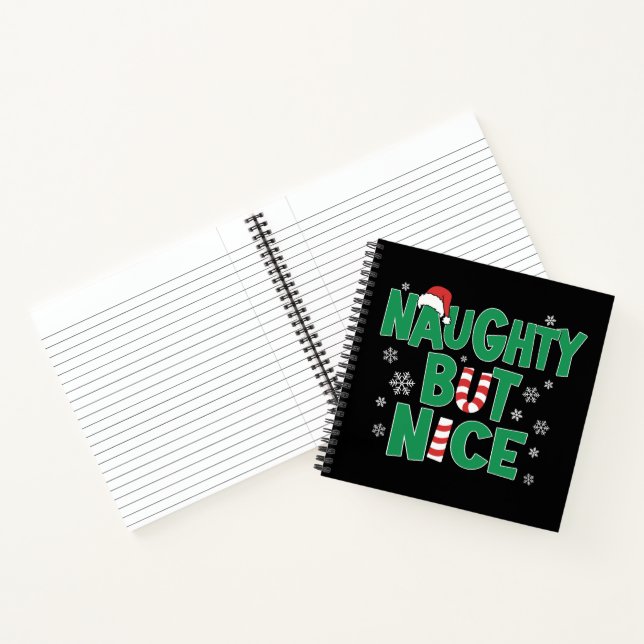Funny Joke Christmas Humour Naughty But Nice Notebook (Inside)