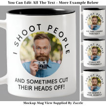 Funny Joke Custom Photo Photographer Novelty Black