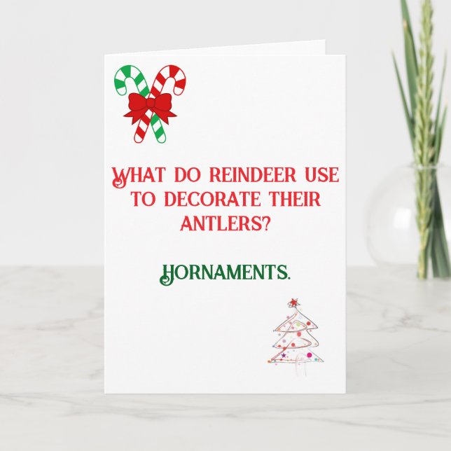 Funny Joke designed Christmas Card (Front)