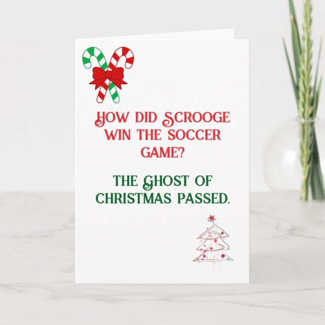 Funny Joke designed Christmas Card (Front)