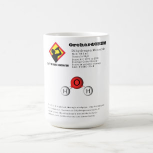 Funny Joke Dihydrogen Monoxide (H2O) Chemistry Coffee Mug