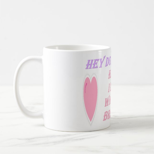 Funny joke for Valentines day for her Coffee Mug (Left)