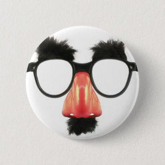 Funny Joke Glasses 6 Cm Round Badge
