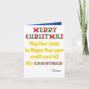Funny Joke Merry Christmas Wishes Card