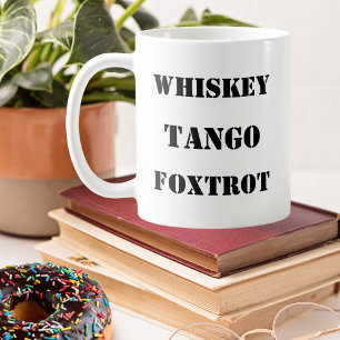 funny joke, phonetic alphabet, military, Aviation  Coffee Mug