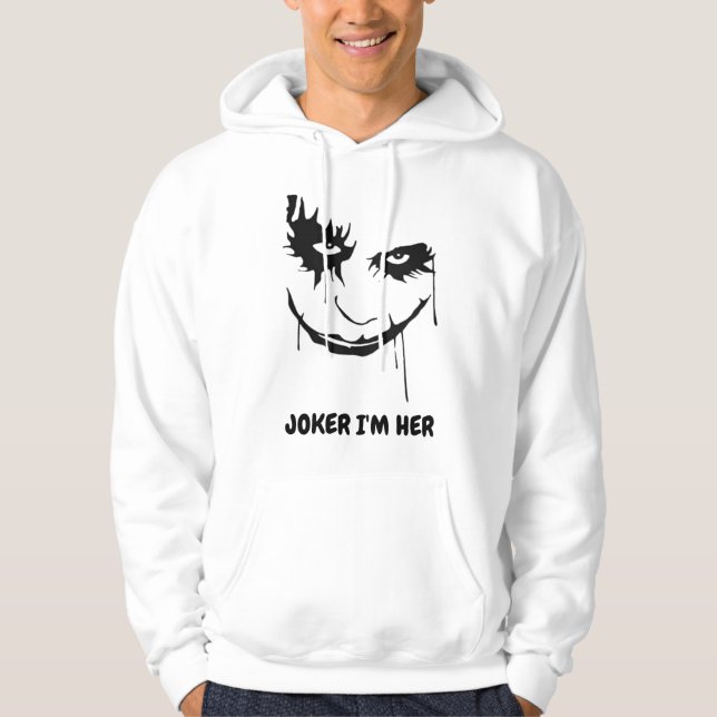 FUNNY JOKER T-SHIRT HOODIE (Front)