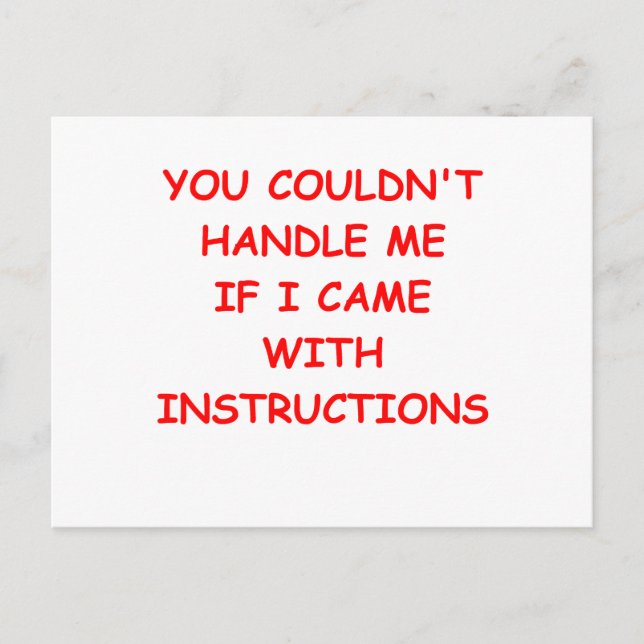 funny jokes for you postcard (Front)