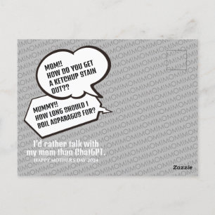Funny joking Mother's Day thank you cards