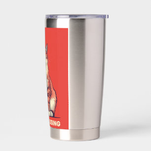 Funny Judging Cat Embarrassing Retro Poster Art Insulated Tumbler