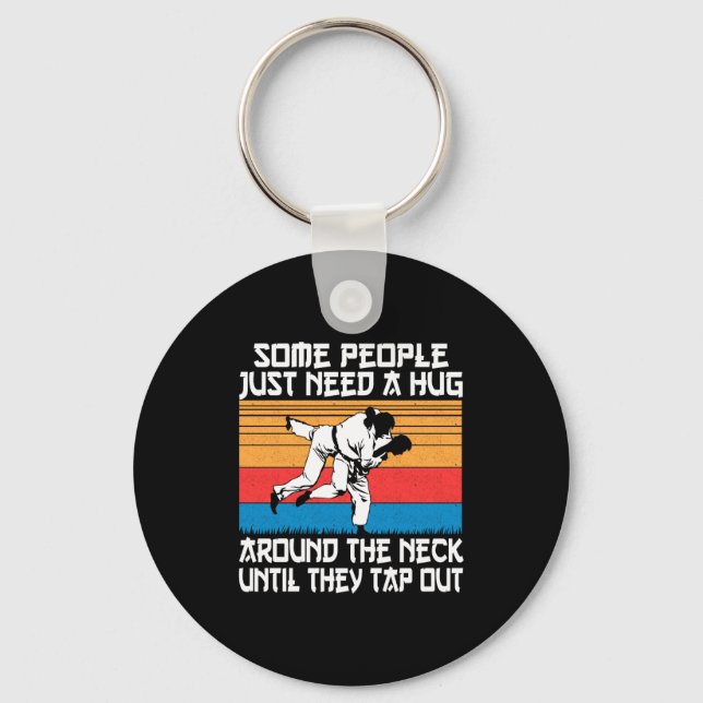 Funny Judo Jiu Jitsu Martial Arts Humor  Key Ring (Front)