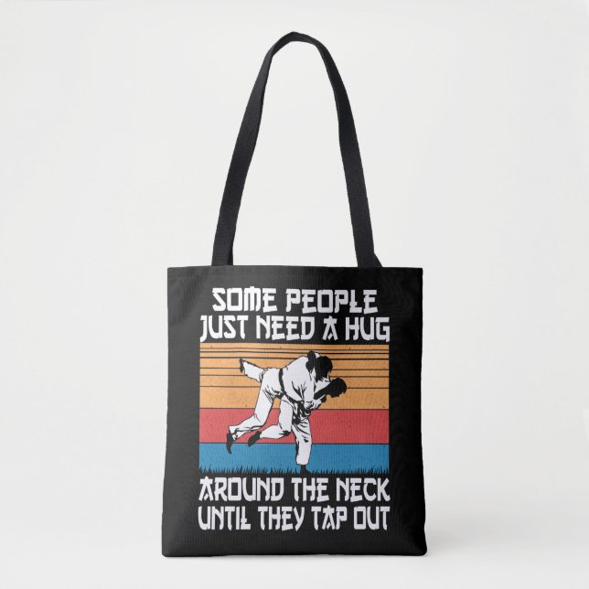 Funny Judo Jiu Jitsu Martial Arts Humor Tote Bag (Front)