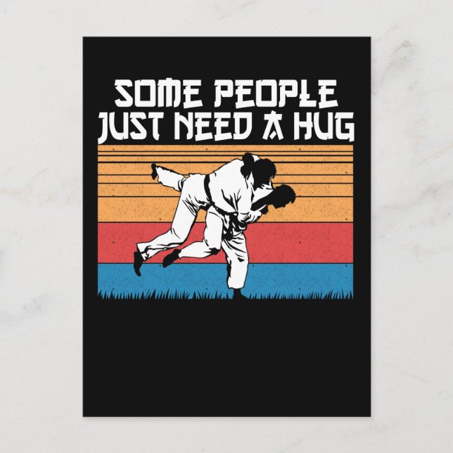 Funny Judo Joke Jiu Jitsu Martial Arts Humor Postcard (Front)