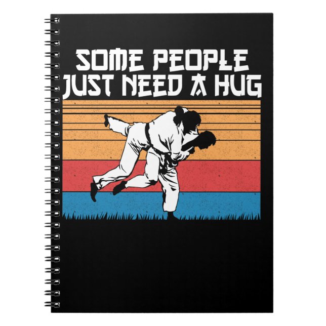 Funny Judo Joke Jiu Jitsu Martial Arts Humour Notebook (Front)