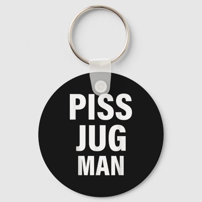 Funny Jug Man Apparel  Key Ring (Front)