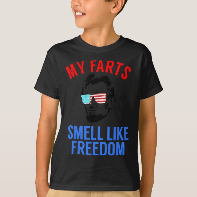 Funny July 4th Party - Funny Abe Lincoln Tee  (Front)