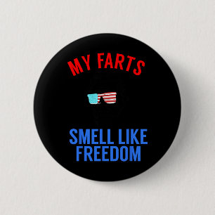 Funny July 4th Party - Funny Abe Lincoln Tee 6 Cm Round Badge