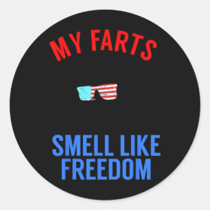 Funny July 4th Party - Funny Abe Lincoln Tee  Classic Round Sticker