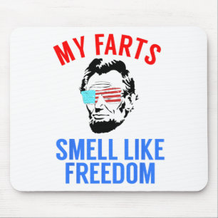 Funny July 4th Party - Funny Abe Lincoln Tee Mouse Mat