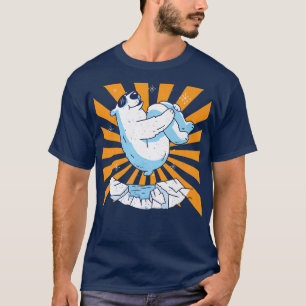 Funny Jumping Polar Bear Premium T-Shirt