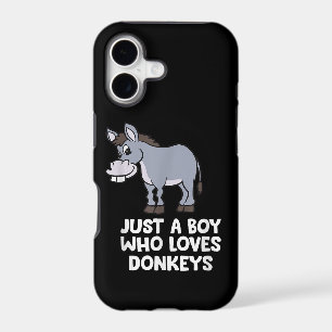 funny Just a Boy Who Loves Donkeys