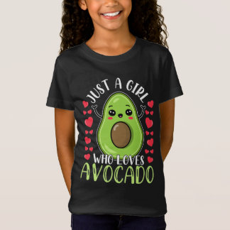 Funny Just A Girl Who Loves Avocado For Girls T-Shirt