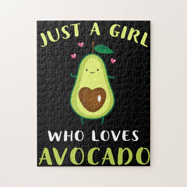 Funny Just A Girl Who Loves Avocado Jigsaw Puzzle (Vertical)