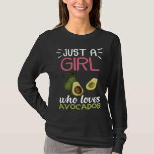 Funny Just A Girl Who Loves Avocado Shirt For Avoc