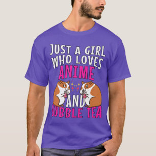 Funny Just a Girl Who loves Bubble Tea Japan Otaku T-Shirt