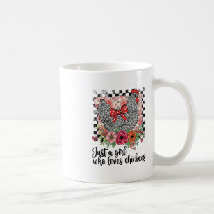 Funny Just A Girl Who Loves Chickens Thanksgiving  Coffee Mug