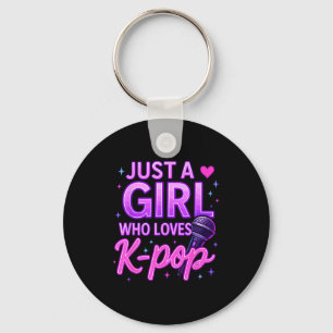 Funny Just A Girl Who Loves K-p  Key Ring