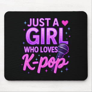 Funny Just A Girl Who Loves K-p Mouse Mat