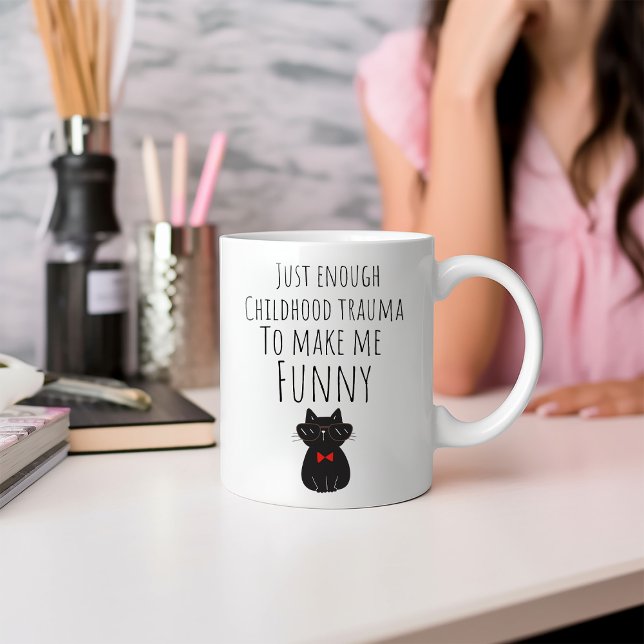 Funny Just Enough Childhood Trauma Coffee Mug (Creator Uploaded)