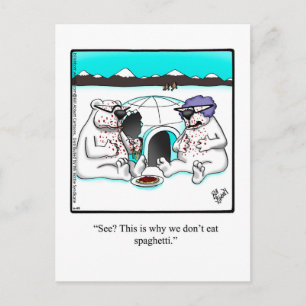 Funny Just For Laughs Polar Bear Postcard