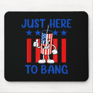 Funny Just Here Bang Usa Artwork Mouse Mat